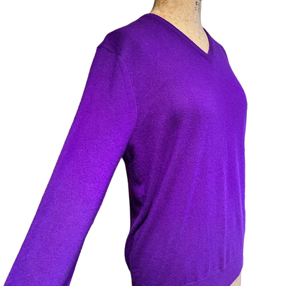 NWT POLO Ralph Laurent 100% Cashmere VNeck Sweater Size M - Picture 6 of 13